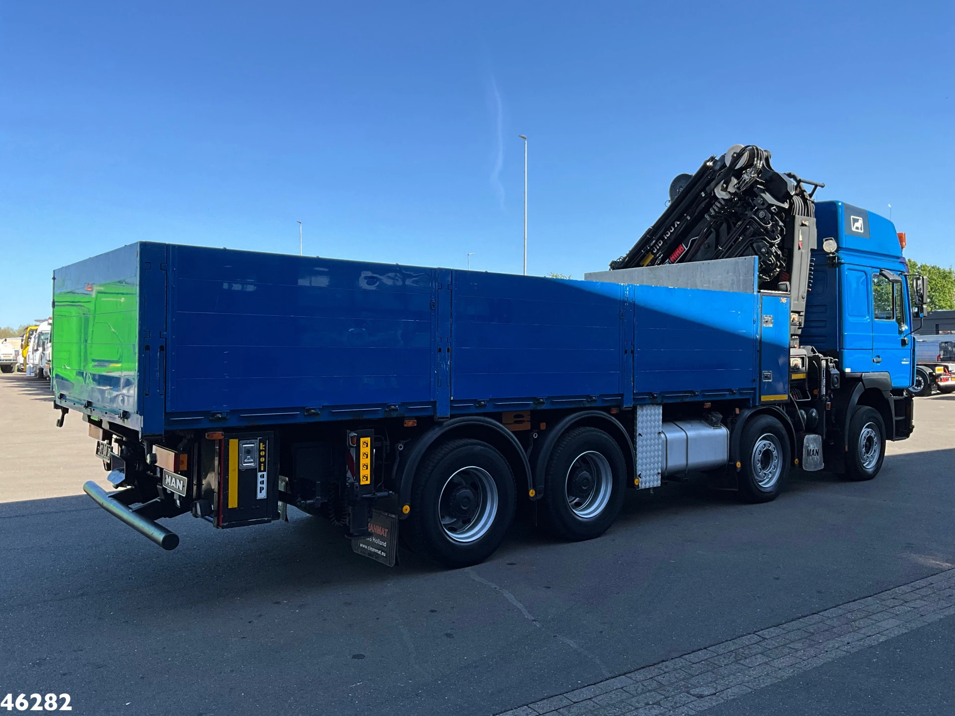 MAN 26.464 DFLC 8x4 Hiab 60 Tonmeter laadkraan + Fly-Jib! Just 336.074 km! 2003 imagem 8