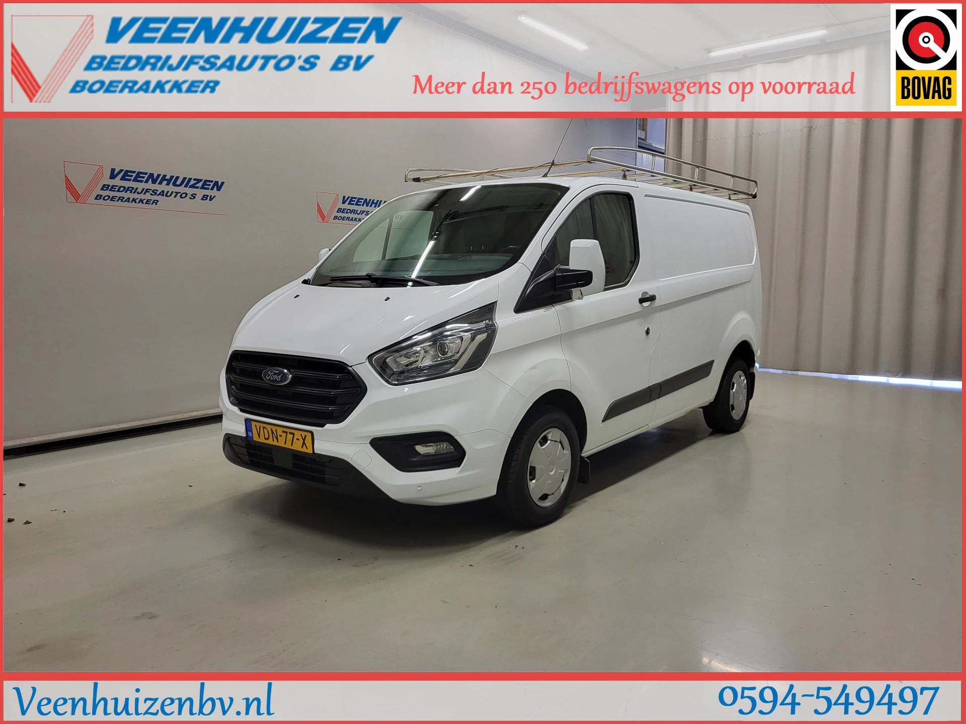 Ford Transit Custom 2019 - 2.0TDCI 130pk Imperiaal Euro 6! afbeelding 1