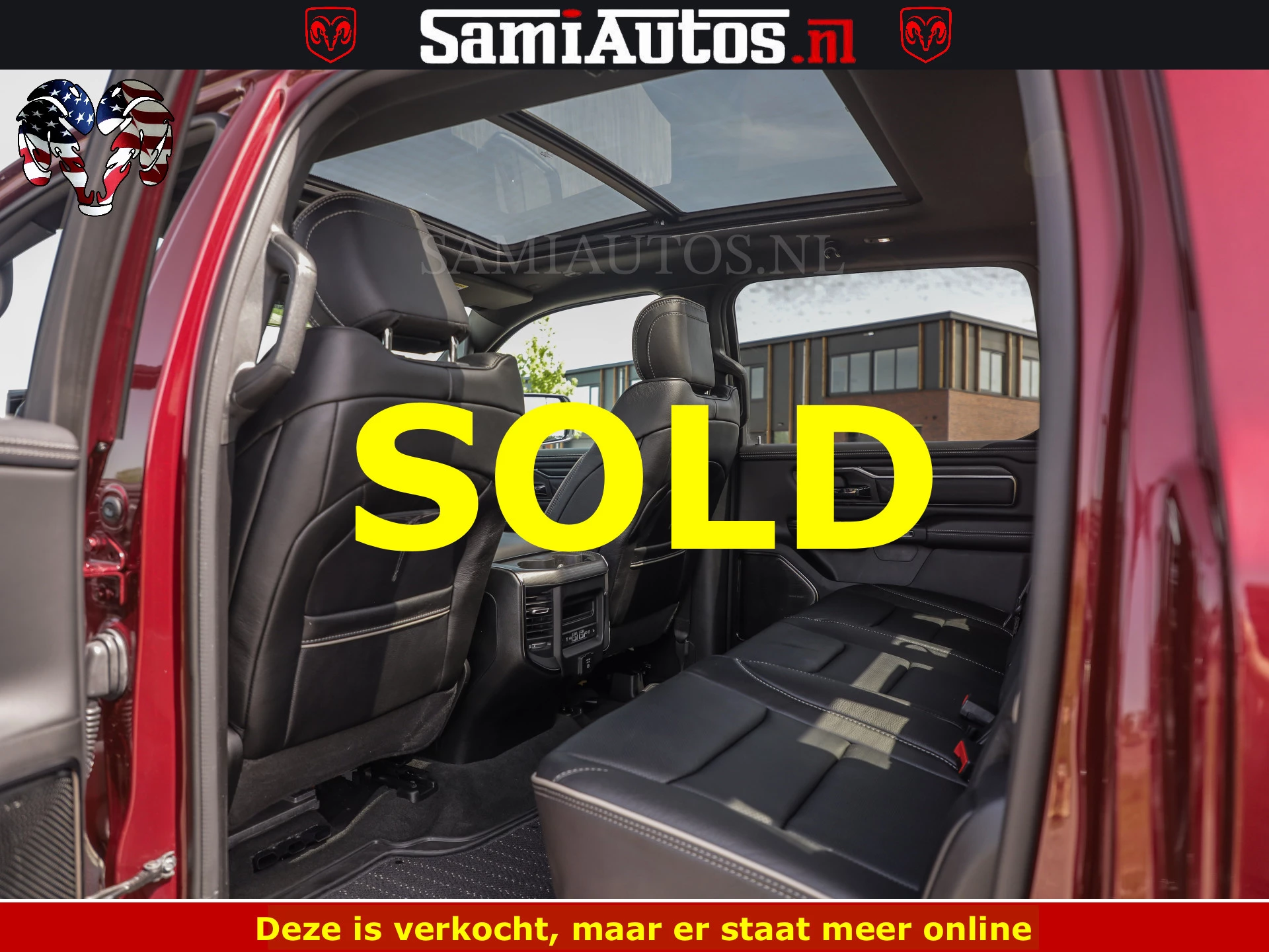 Dodge Ram Pick-Up 2024 - DELMONICO | LIMITED NIGHT 5.7 V8 | BOM VOL | HUD | LUCHTVERING | MEEST LUXE DUBBELE CABINE | 5 PERSOONS | obrázek 14