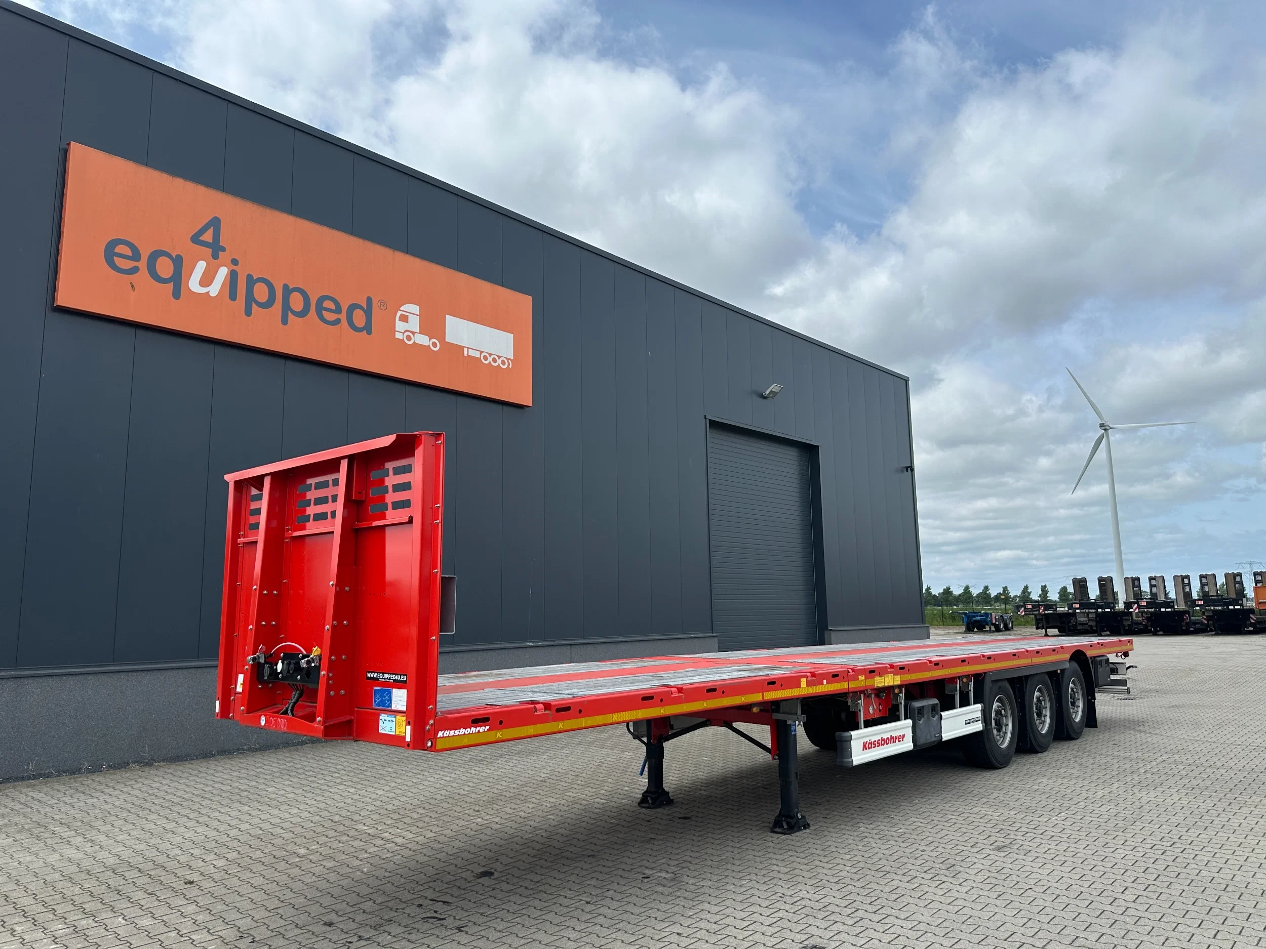 KAESSBOHRER 2026 - new and unused Heavy-Duty flatbed / 690cm extendable / steering axle / discbrakes / NL-trailer / APK: 04-2027 imagen 60