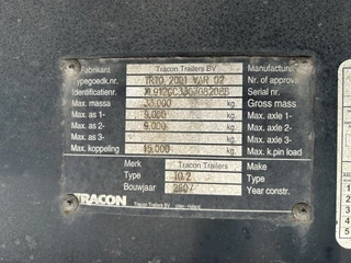 Tracon TO 2 2007 - / Box / Loadlift 2500 kg afbeelding 15