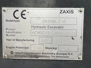 Hitachi ZX250LC-6 2018 - N/A image 32