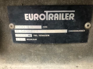 Trailer N/A 1993 - 2 As Tandem as Aanhangwagen Open, WK-74-PX image 15