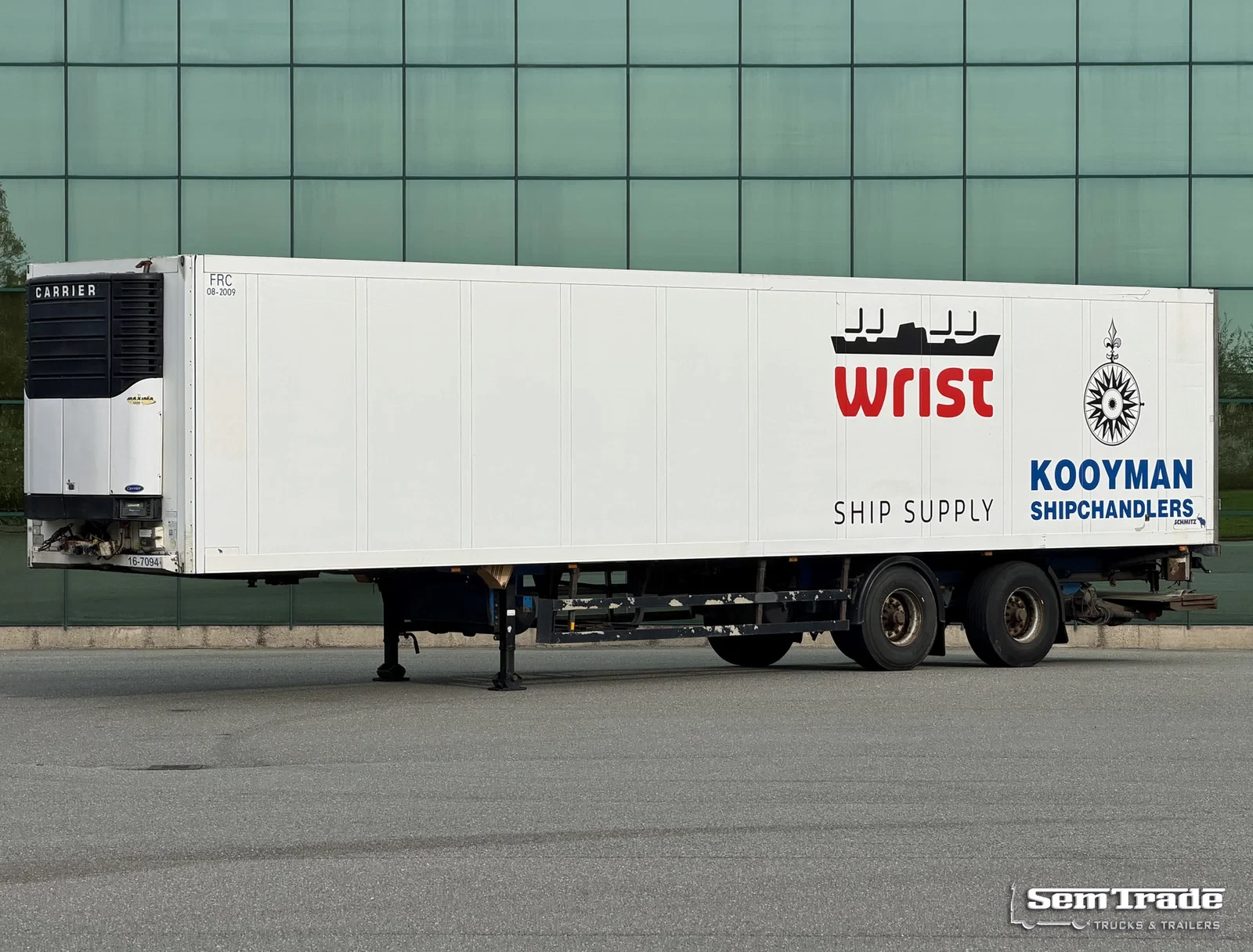 Schmitz Cargobull SKO 20/LZG 2003 - SKO20 STEERING AXLE DRUM BRAKES CARRIER MAXIMA 1200 TAIL LIFT HOLLAND-TRAILER Bild 1