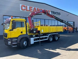MAN TGA 2009 - 26.440 VDL 20 Ton haakarmsysteem + Container 10m³ HMF 17 Tonmeter laadkraan te koop