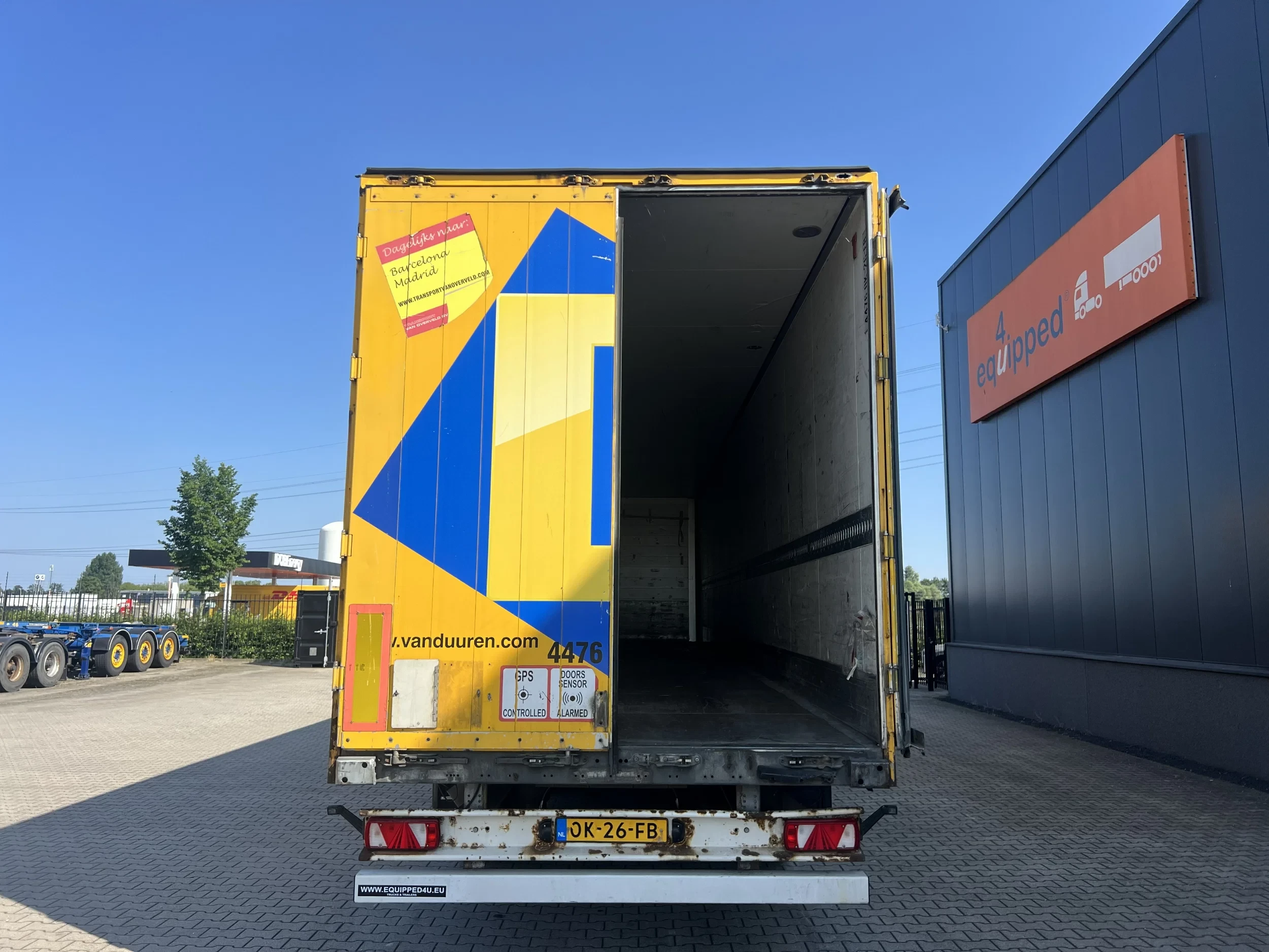 Schmitz Cargobull SKO 24 2008 - SKO24 / SAF trommelremmen / gegalvaniseerd / binnenhoogte: 2,80 m / NL oplegger,/ damaged - PRICE REDUCTION afbeelding 13