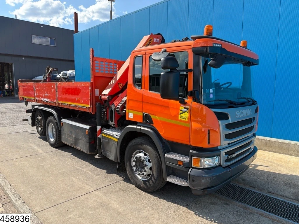 Scania P 2017 - 340 6x2, Euro 6, CNG, PTO, Palfinger, Remote afbeelding 3