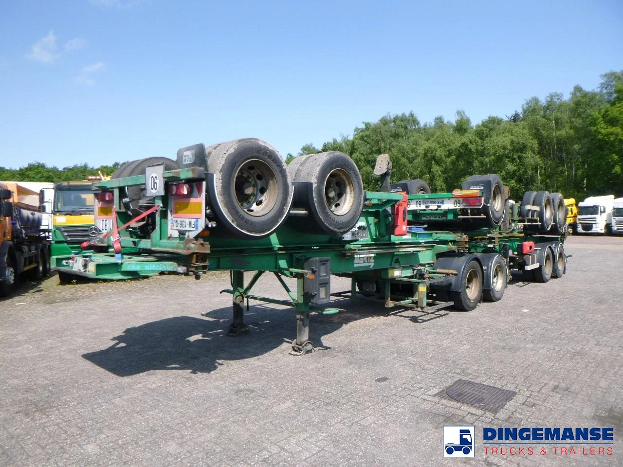ASCA Stack 4 x container trailer + dolly 20-30-40-45 ft 2004 imagen 1