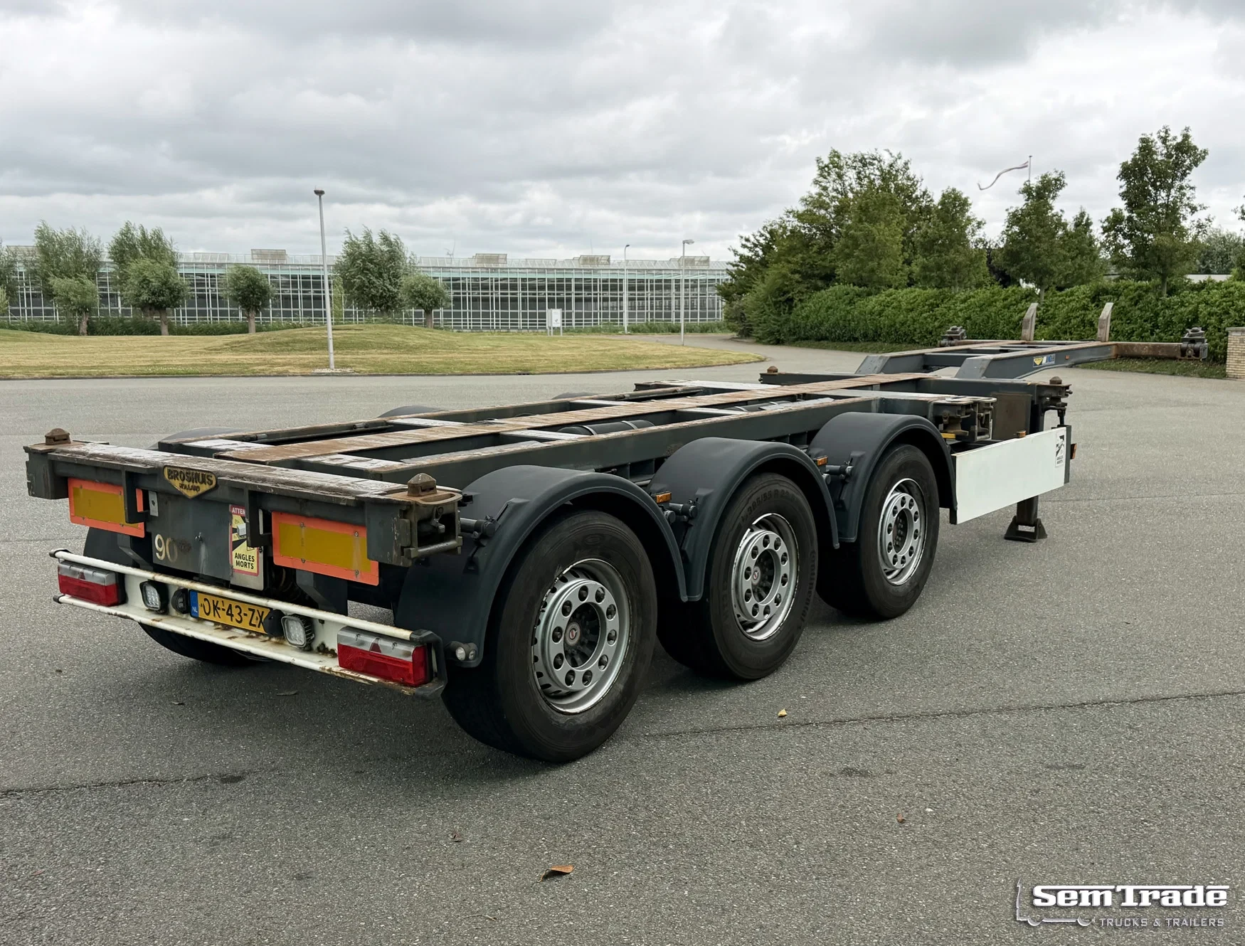 Broshuis 3UCC-39 2008 - 3 UCC-39 MFCC MIDDLE+BACK SLIDER DISC BRAKES 20-30-40-45 FT. LIFT AXLE NL-TRAILER afbeelding 5