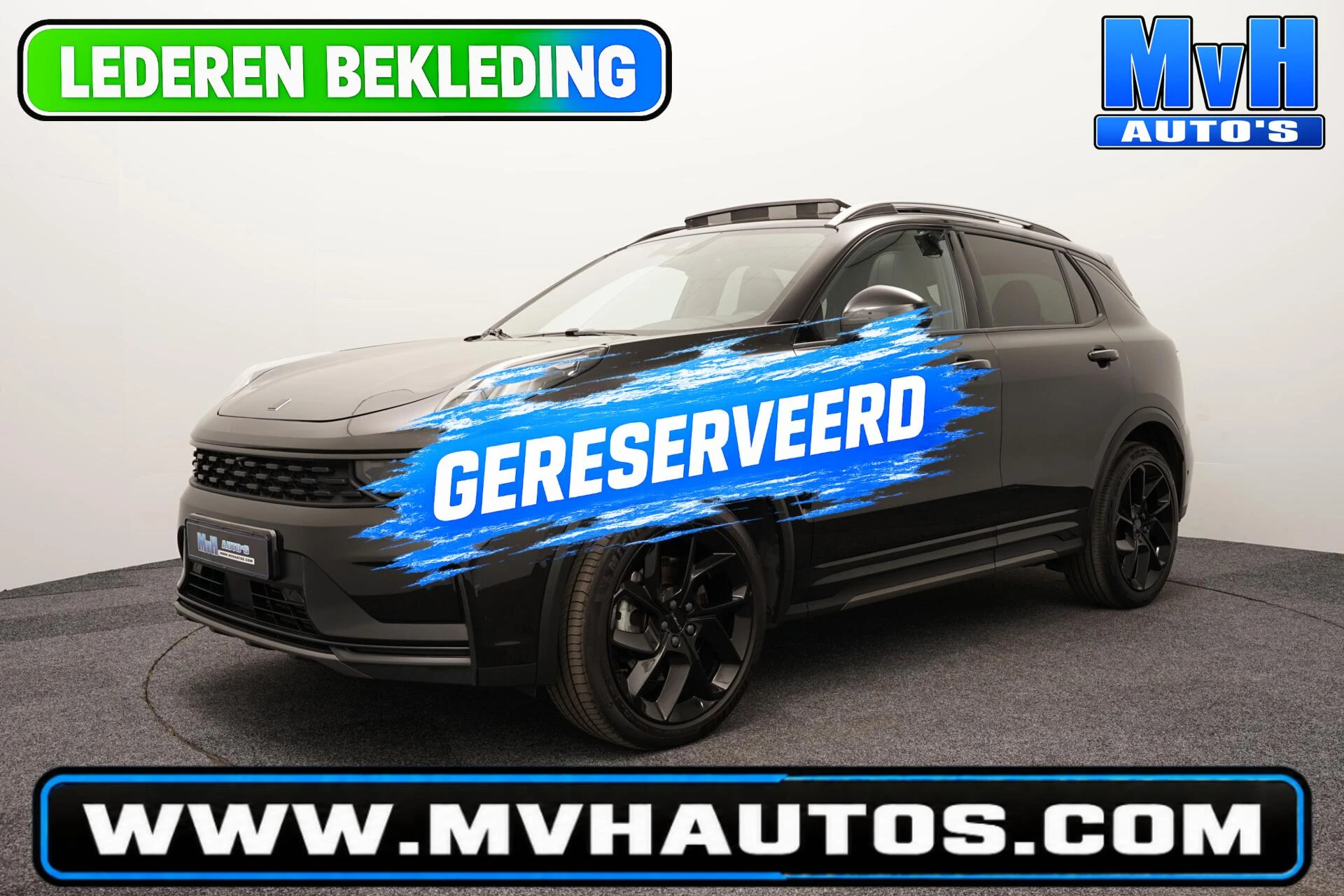 Lynk & Co 01 2023 - 1.5 PHEV|FULL BLACK XL|ZWARTE.HEMEL|LEER|SOH97% afbeelding 1