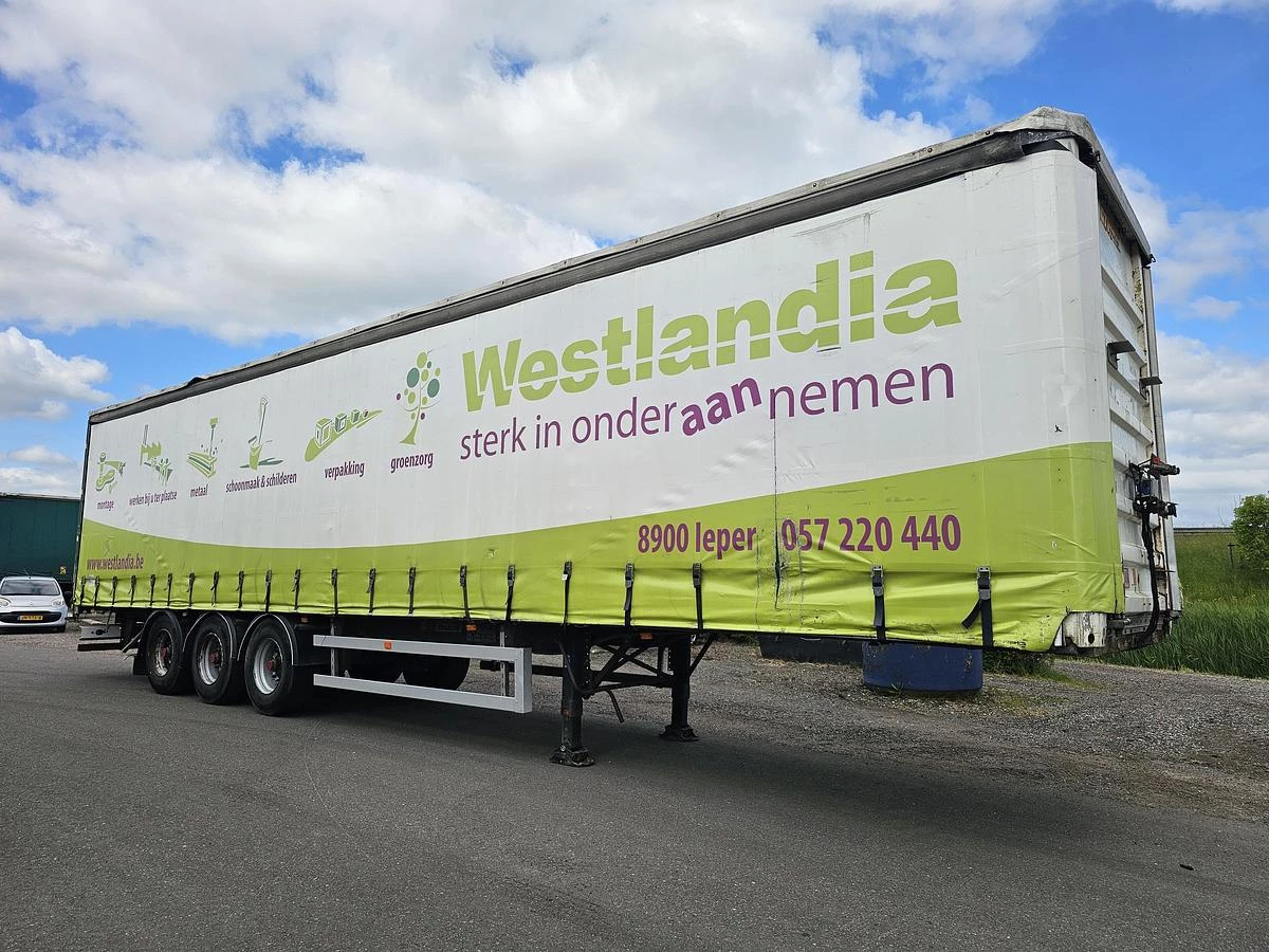 Fruehauf 3 AXLE CURTAINSIDER - BPW AXLES 2002 afbeelding 2