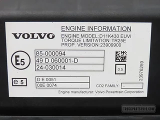 Volvo N/A - 23639097 Motor D11K430 E6 Volvo imagem 3