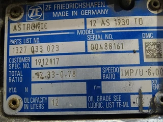 DAF N/A 2017 - ZF12AS 1930 T0 obrazek 2