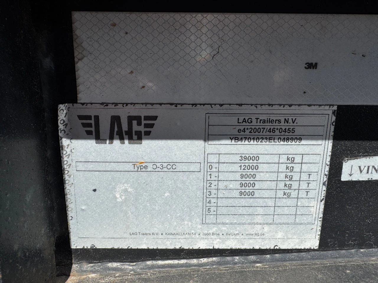 LAG 2014 - 20FT / BPW / NL chassis afbeelding 24