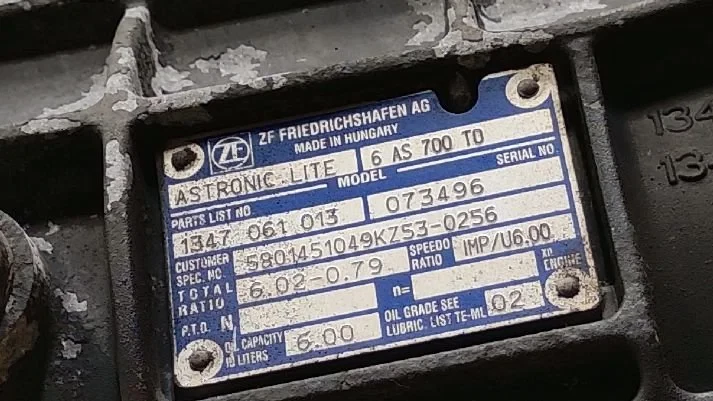 Iveco - Gearbox & Clutch Parts Versnellingsbak 6AS700TO Iveco obrázek 3