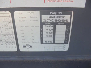 Pacton N/A 2006 - T3-007 NL KENTEKEN obrazek 15