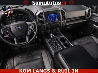 Dodge Ram Pick-Up 2018 - FORD F150 5.0 V8 4X4 | MAT OLIVE GREEN | BIJTELLING VRIJ | ZEER DIK | CAMERA | 3500KG | PANORAMA | LEDER | GO RHINO ROLLBAR | immagine 5