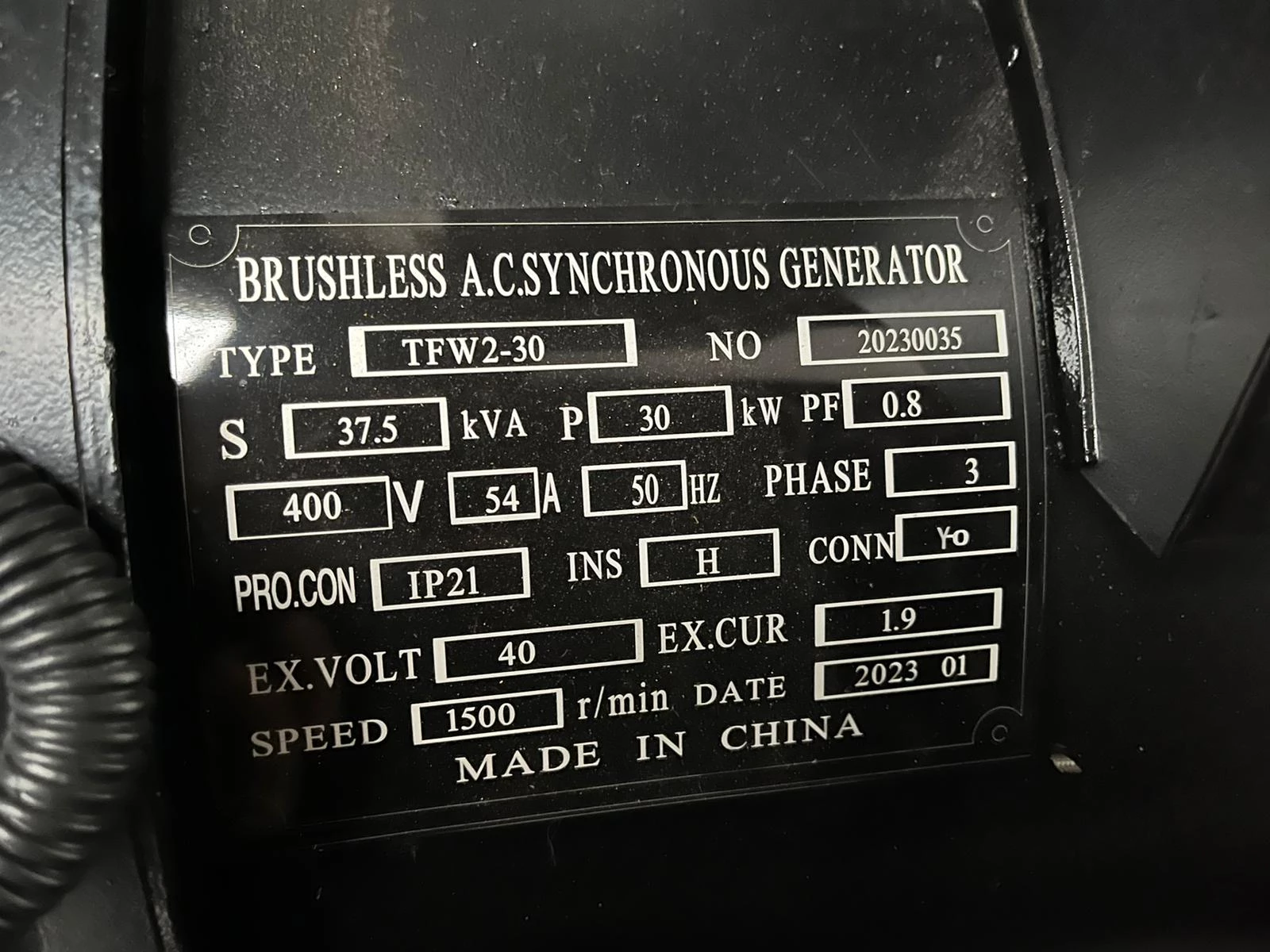 Giga power LT-W30GF 37.5 kVA silent generator 2023 obrázek 16
