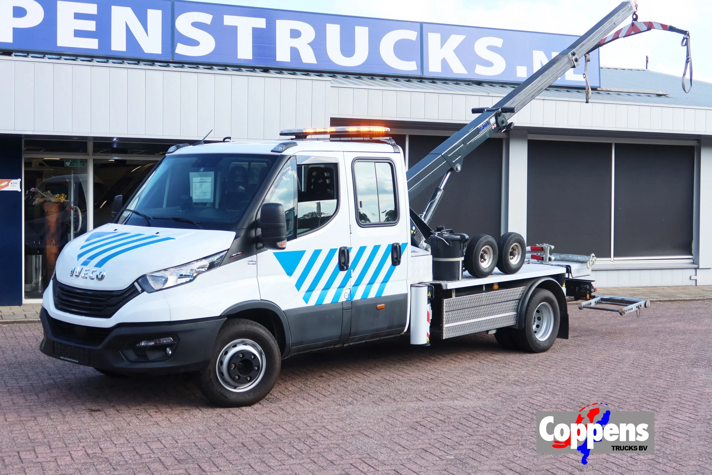 Iveco Daily 2023 - 70 C 16 Recovery-truck, Bergingswagen, Apschlep. 7 Persoons. ALS NIEUW afbeelding 1