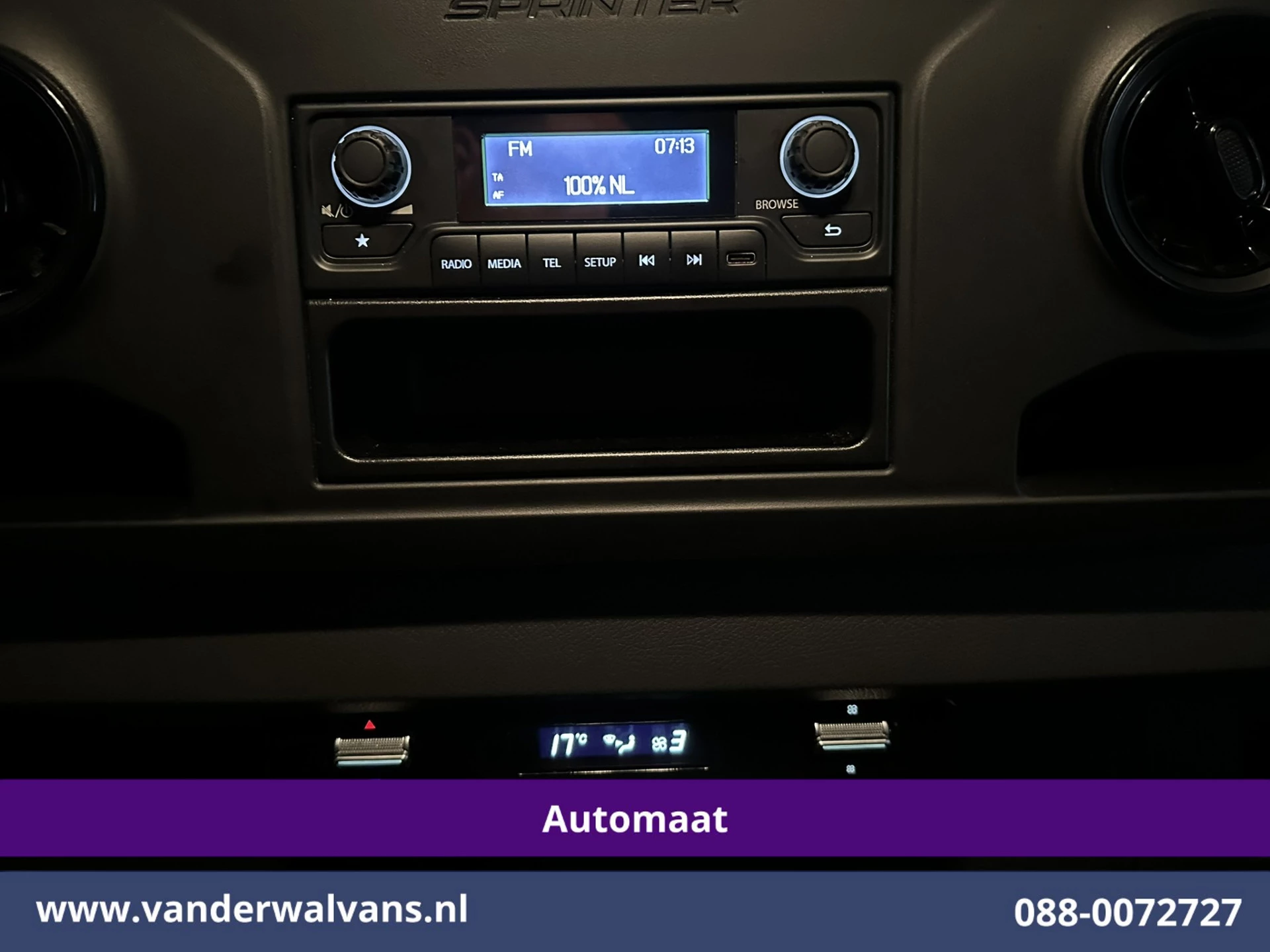 Mercedes-Benz Sprinter 2021 - 314CDI 143pk Automaat Bakwagen 21m3 KUUB Laadklep Zijdeur Euro6 Airco | Bijrijdersbank imagem 14