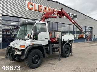 Unimog U 500 4x4 MKG 10 Tonmeter laadkraan Just 216.831 km! 2006 te koop