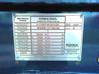 Ozgul N/A 2026 - G 4 AXLE STEEL SUSPENSION immagine 23