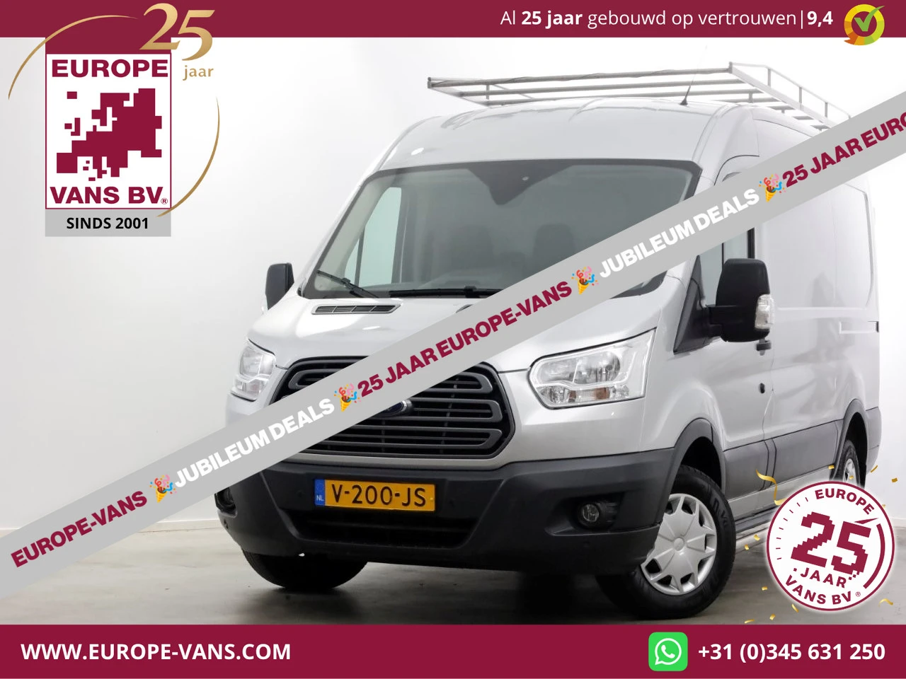 Ford Transit 2017 - 290 2.0 TDCI 130pk E6 L2H2 Trend Airco/Camera/Imperiaal 10-2017 afbeelding 1