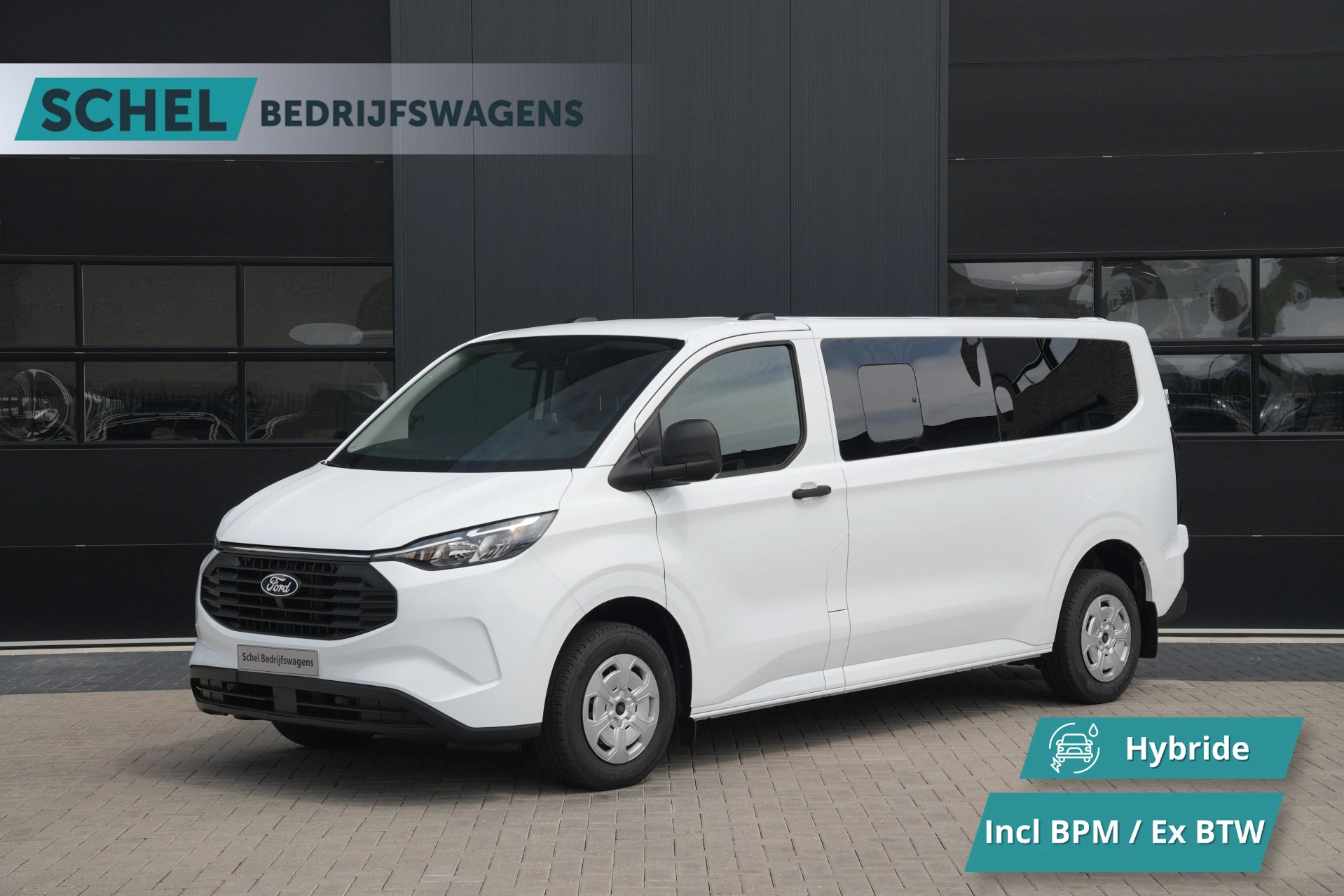 Ford Transit Custom 2026 - 340 2.5 PHEV L2H1 Kombi Trend 9 zits - Navigatie - Privacy glass - Camera - Carplay - Cruise - Rijklaar afbeelding 1