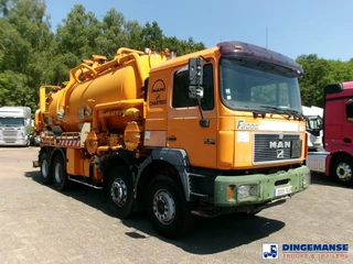 MAN 41.463 8x4 Euro 2 vacuum tank ADR 15 m3 / 2 comp 1997 imagen 2 miniatura