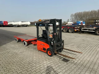 Linde N/A 2014 - E12-01 / SIDE SHIFT / DUPLEX + 2016 MAFI double steered draw bar trailers zdjecie 7