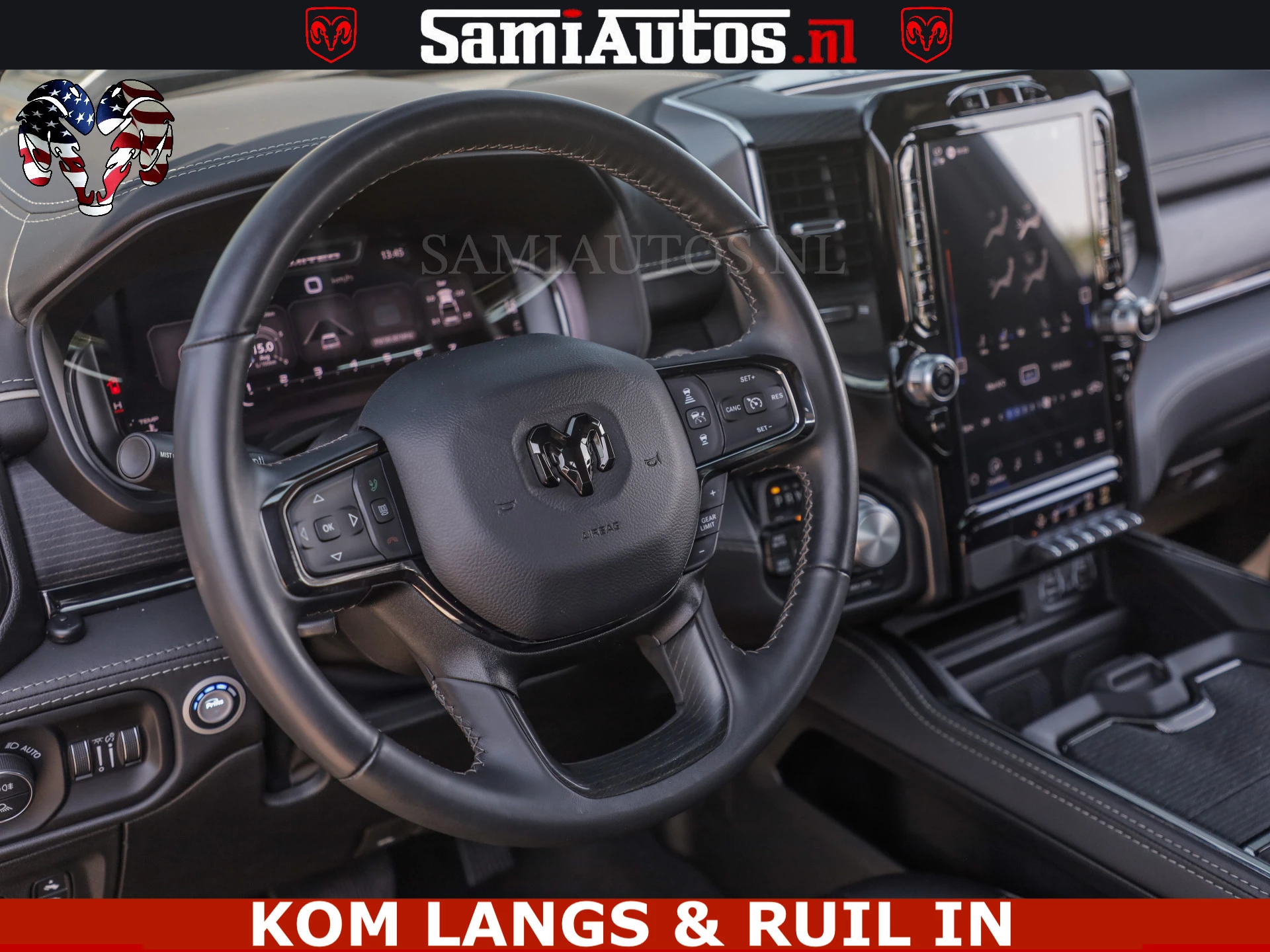 Dodge Ram Pick-Up 2024 - LIMITED HULK | 5.7 V8 402PK HEMI | RAM VOL | HUD | LUCHTVERING | PANO | MWK KLEP | DC | 5 PERS | afbeelding 78