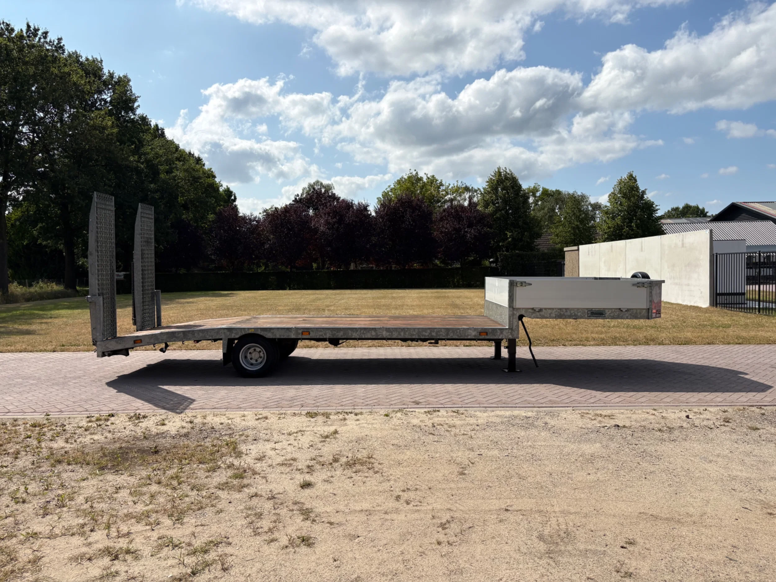 Veldhuizen P45-1 2017 - Be oplegger semi dieplader 5 TON zdjęcie 4