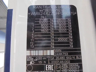 MAN TGX 2016 - 26-480 XXL NEW TYPE TACHO 2025 изображение 19