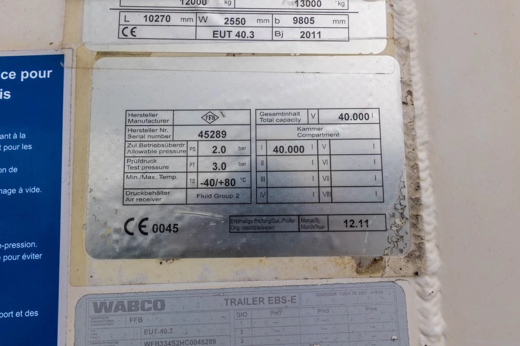 FELDBINDER 2011 - EUT 40.3- 40.000 L CEMENT/CIMENT/ZEMENT Bild 14