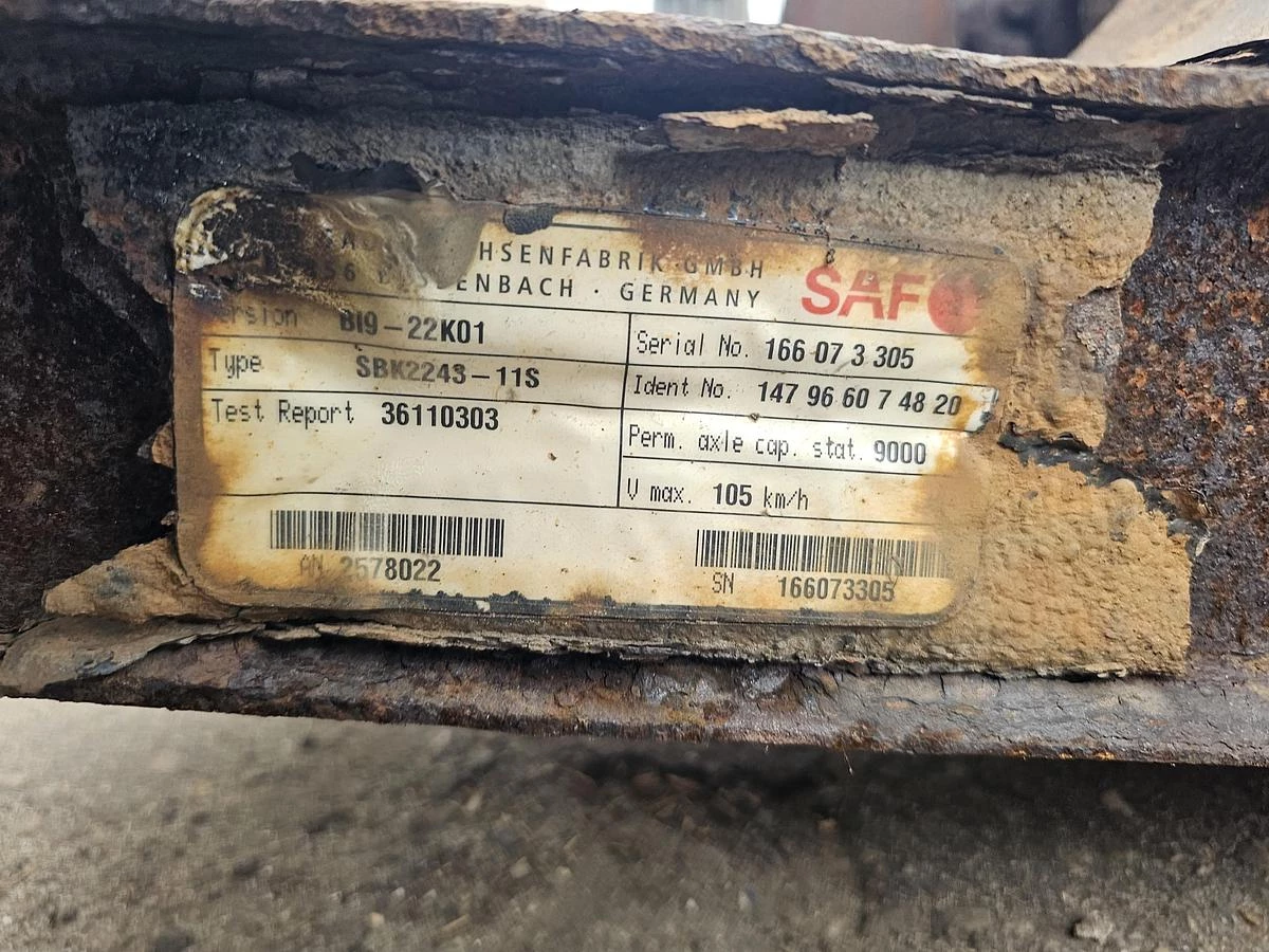 SAF B19-22K01 TRAILER AXLE DISC 2005 afbeelding 5