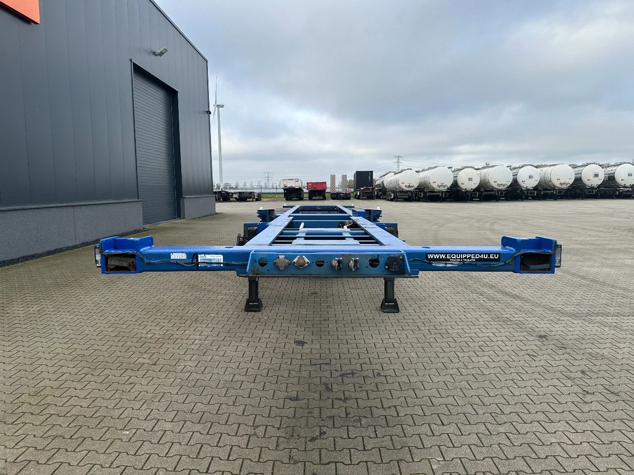 Contar 2000 - 40FT HIGH CUBE chassis / liftaxle / drumbrakes / NL-Chassis zdjęcie 7