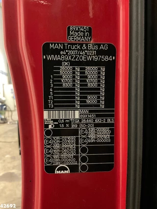 MAN TGX 2014 - 28.440 Euro 6 Fassi 23 Tonmeter laadkraan + Fly-Jib zdjecie 14