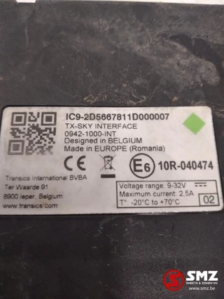 Diversen N/A 2009 - Occ ECU Mercedes Actros TX Sky interface 0942-1000 image 2