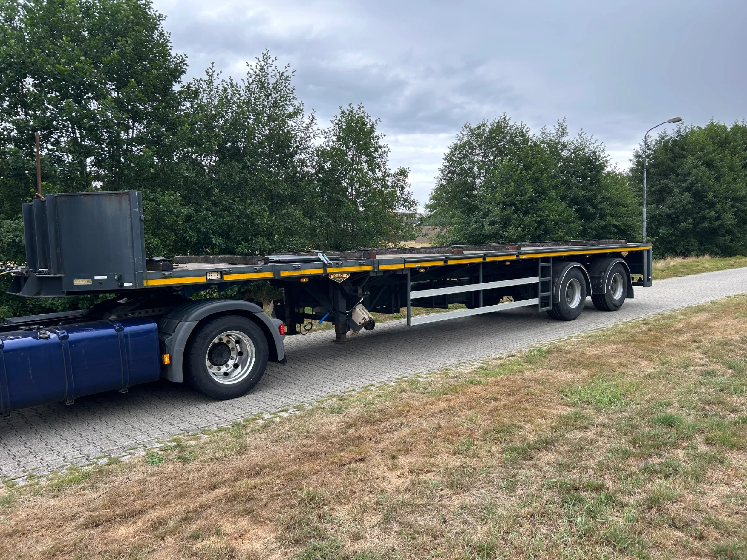 Broshuis 2AOU--36/1 1999 - 2AOU-36/1 | CRANE | KRAN TRAILER | FULL STEERING afbeelding 1