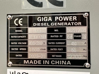Giga power LT-W250GF 312.5KVA silent set 2022 - N/A imagem 7