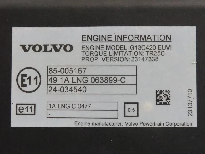 Volvo 2016 - Engines & Parts Motor G13C420 E6 Volvo imagem 3