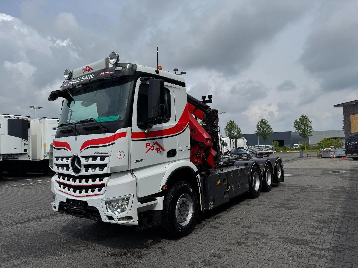 Mercedes-Benz Arocs 3251 8x4,hooklift,HMF 3220 k5 jib k4 ,winch 2019 afbeelding 6