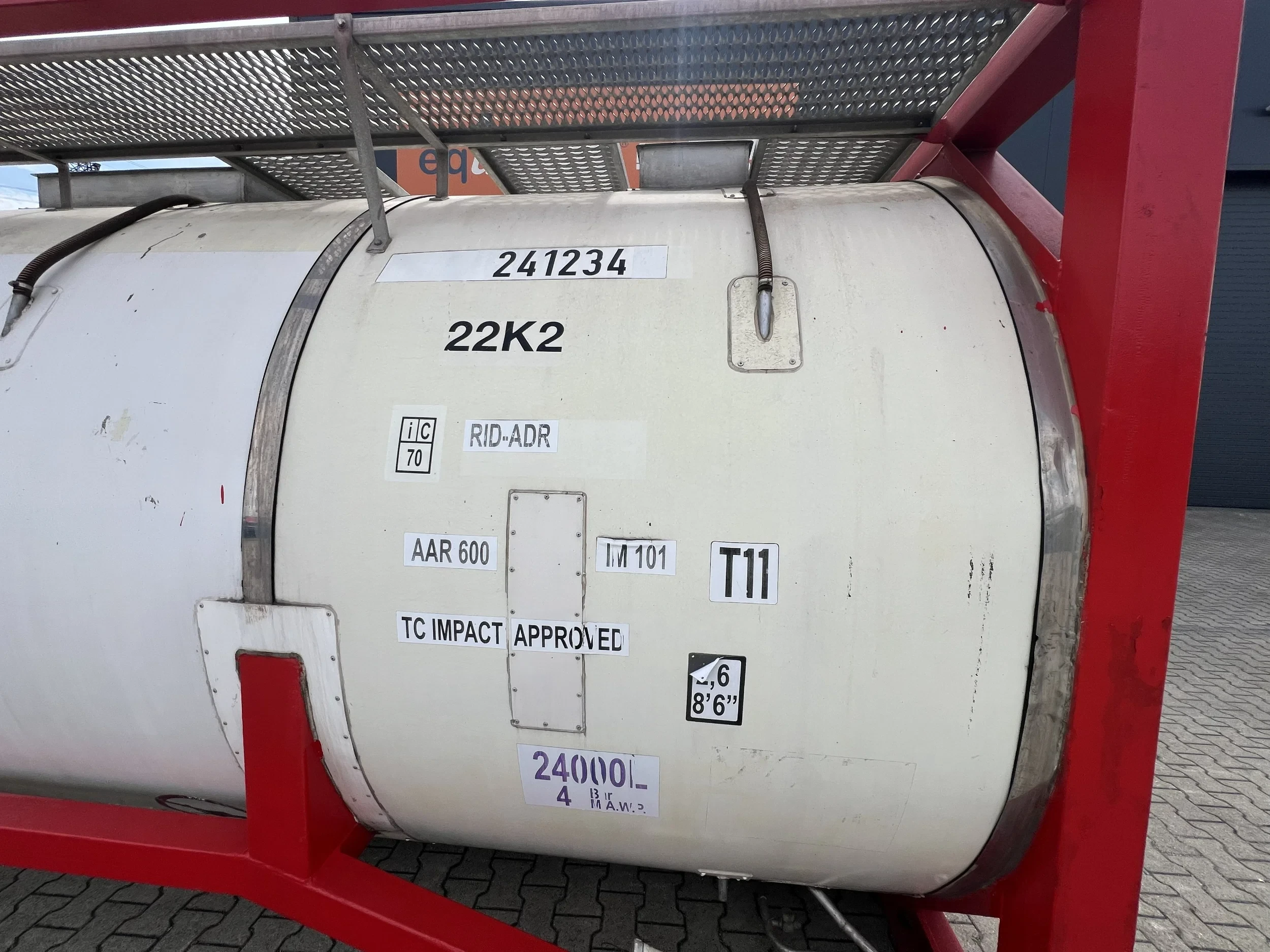 Welfit Oddy 1997 - 20FT ISO, 24.000L / 1-COMP. / UN PORTABLE T11/ valid 2,5Y/CSC-inspection till 09/2026 afbeelding 8