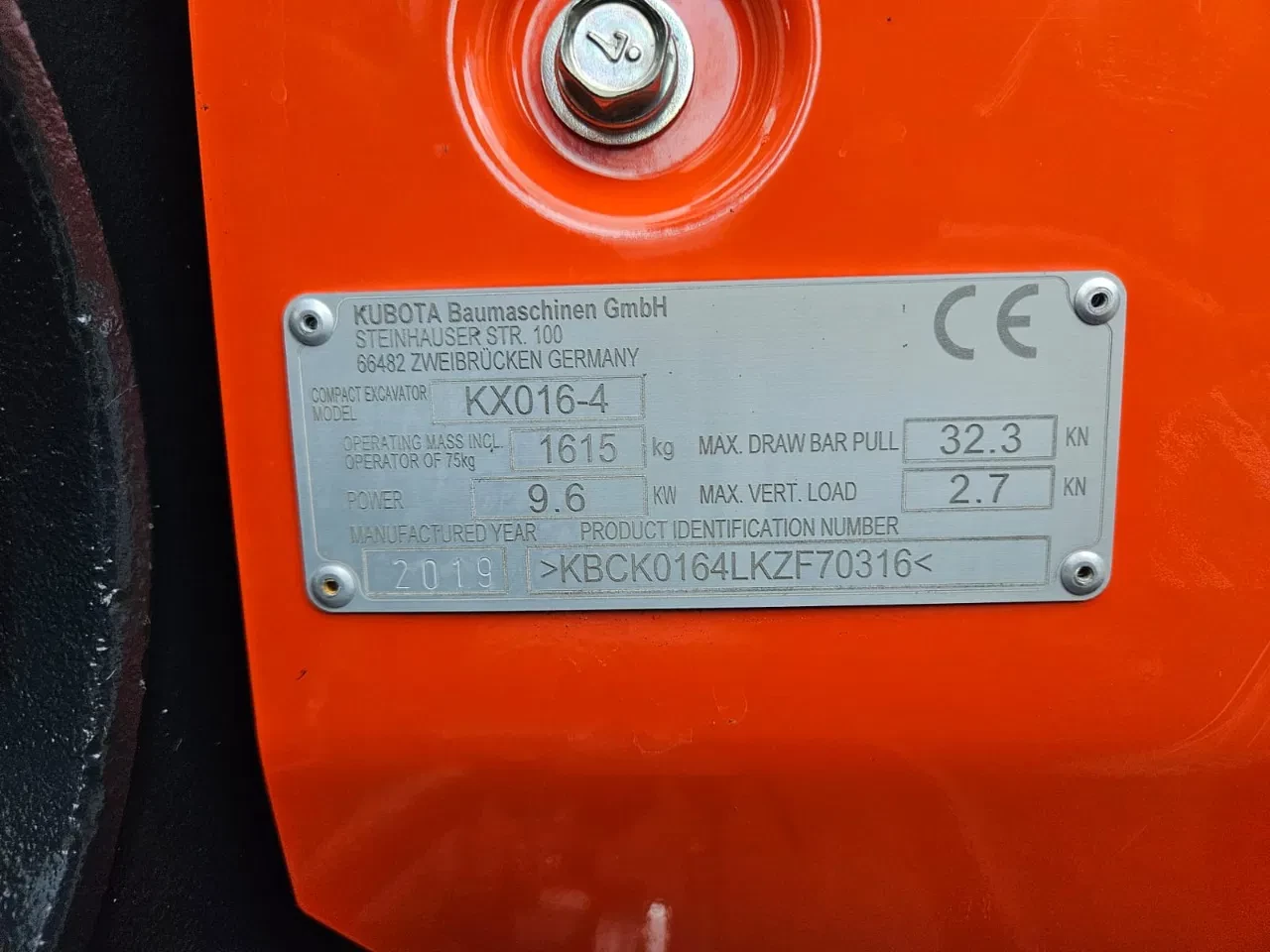 Kubota 2019 - KX016-4 Mini kraan afbeelding 31