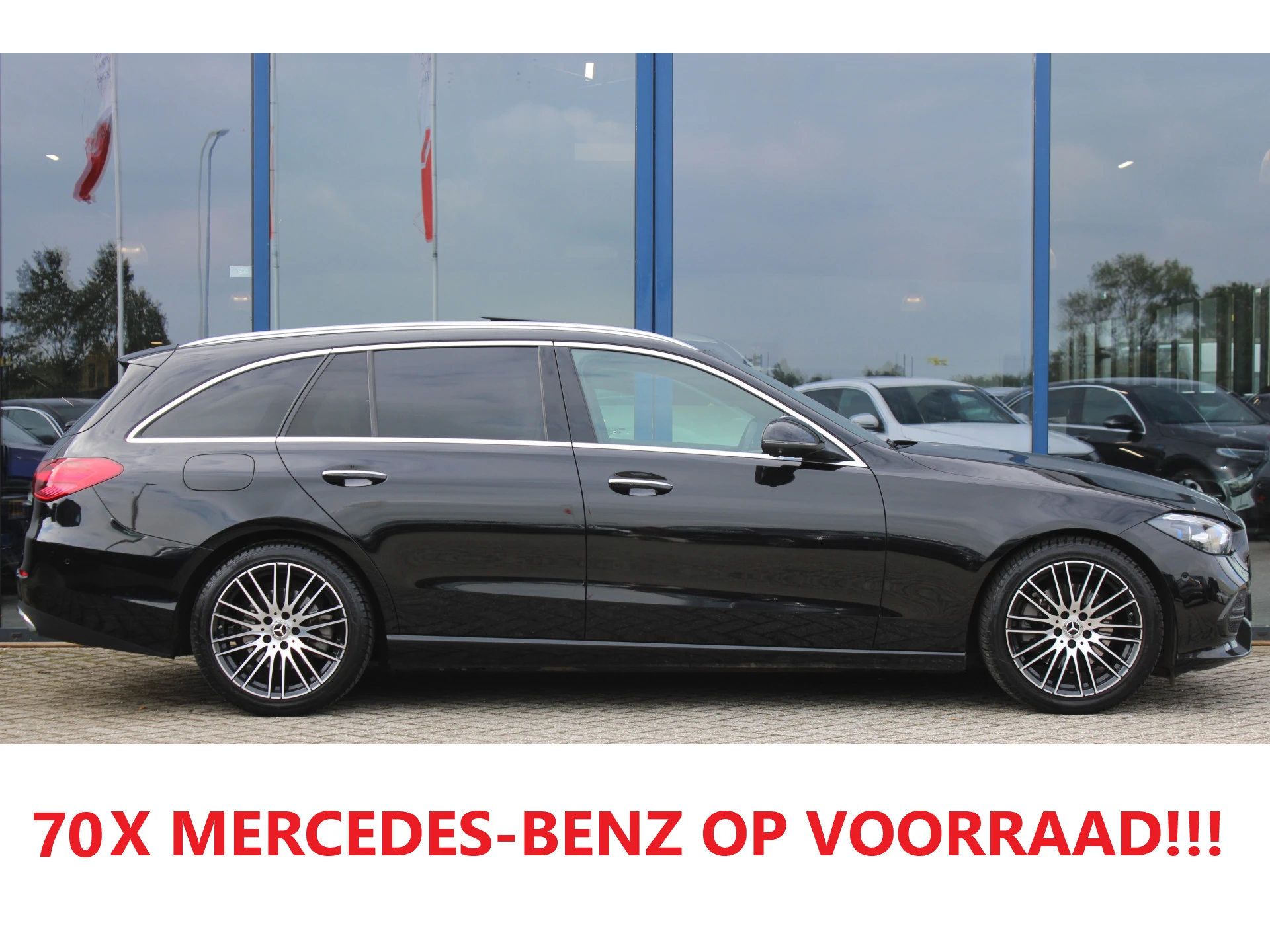 Mercedes-Benz C-Klasse 2022 - Estate 200 AUT9 Luxury Line PANORAMADAK LEDER MEMORY BURMESTER KEY-LESS GO 360-CAMERA afbeelding 1