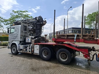 Scania R 2016 - R580 V8 / LOGGING TRUCK / 6X4 / RETARDER / 2XBIG AXLE / PALFINGER EPSILON S270L83 / 20METER / 431534 KM / DIEBOLT 3AXLE TRAILER / AUTOMATIC / EURO-6 / 2016 imagem 19