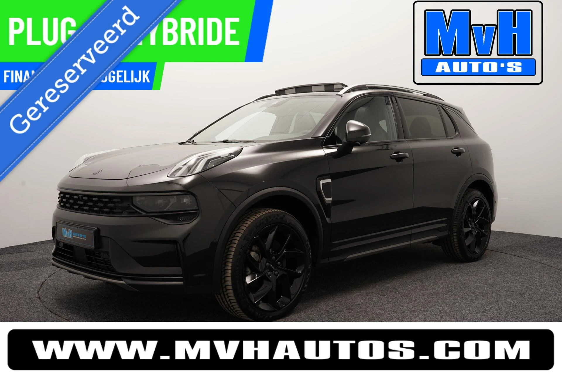 Lynk & Co 01 2023 - 1.5 PHEV|FULL BLACK XL|ZWARTE.HEMEL|LEER|SOH94% afbeelding 1