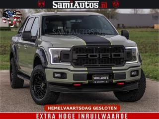 Ford F-150 2018 - 5.0 V8 4X4 | MAT OLIVE GREEN | BIJTELLING VRIJ | ZEER DIK | CAMERA | 3500KG | PANORAMA | LEDER | GO RHINO ROLLBAR | afbeelding 44