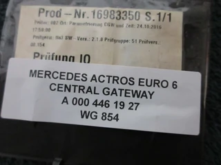 Mercedes-Benz Actros - A 000 446 19 27 CENTRAL GATEWAY EURO 6 изображение 3 миниатюра