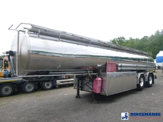 Magyar Fuel / oil tank inox 23 m3 / 7 comp + pump 1998 for sale